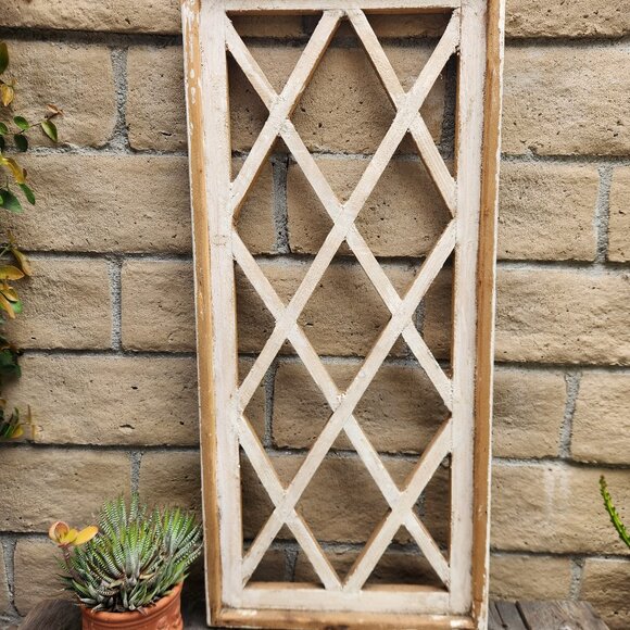 Ferentito Lattice Farmhouse Arch Wood Primitive Rustic Distress Shabby Chic 36"